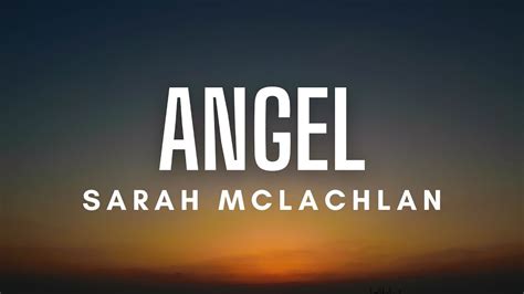 angel lyrics sarah mclachlan